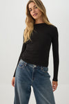 Rib Long Sleeve Top