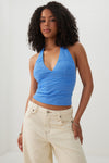 Textured Knit Halter Tank