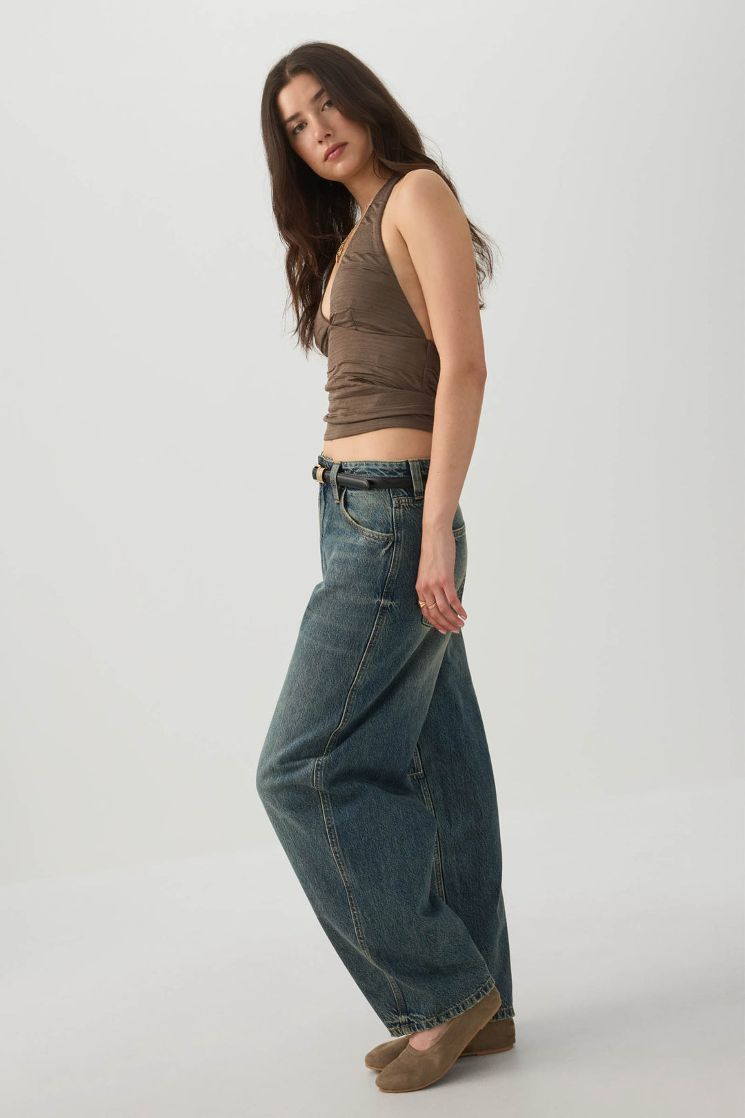 Textured Knit Halter Tank