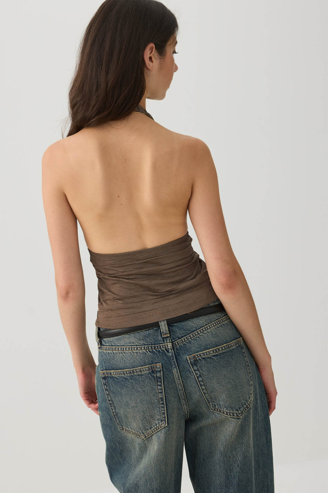 Textured Knit Halter Tank
