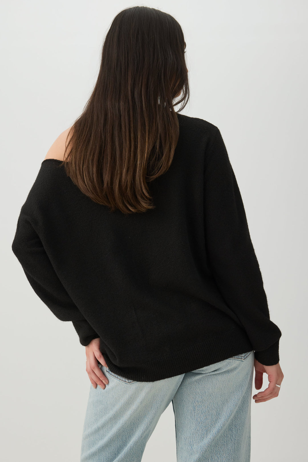 Off Shoulder Knit Sweater