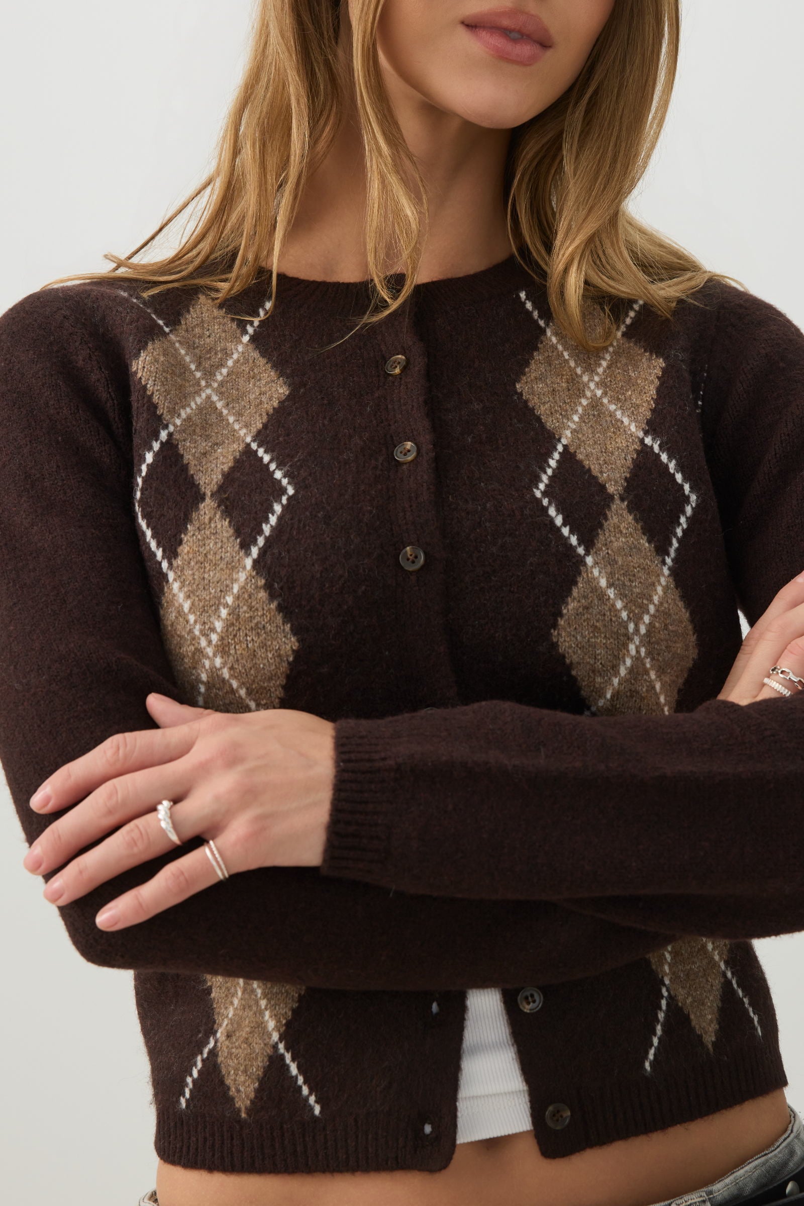 Cropped Button Front Cardigan | Ardene