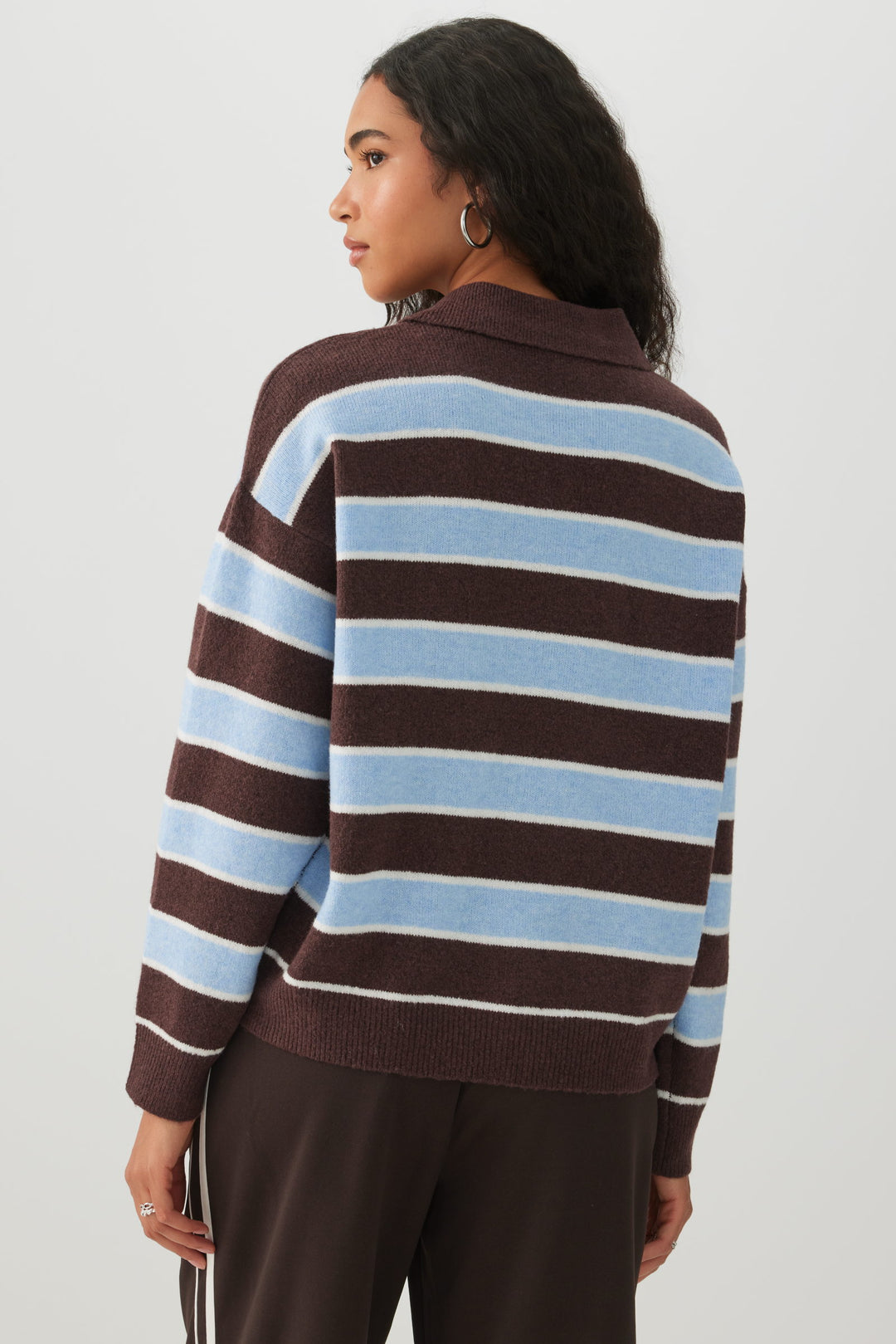 Striped Polo Sweater