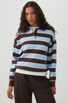 Striped Polo Sweater