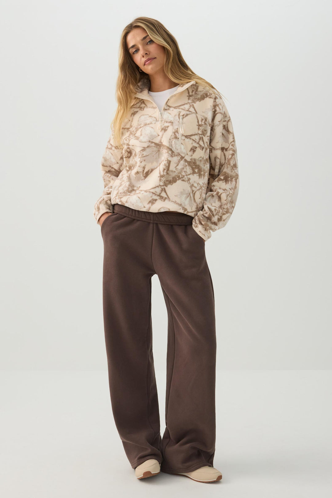 Polar Fleece Quarter Zip Sweatshirt