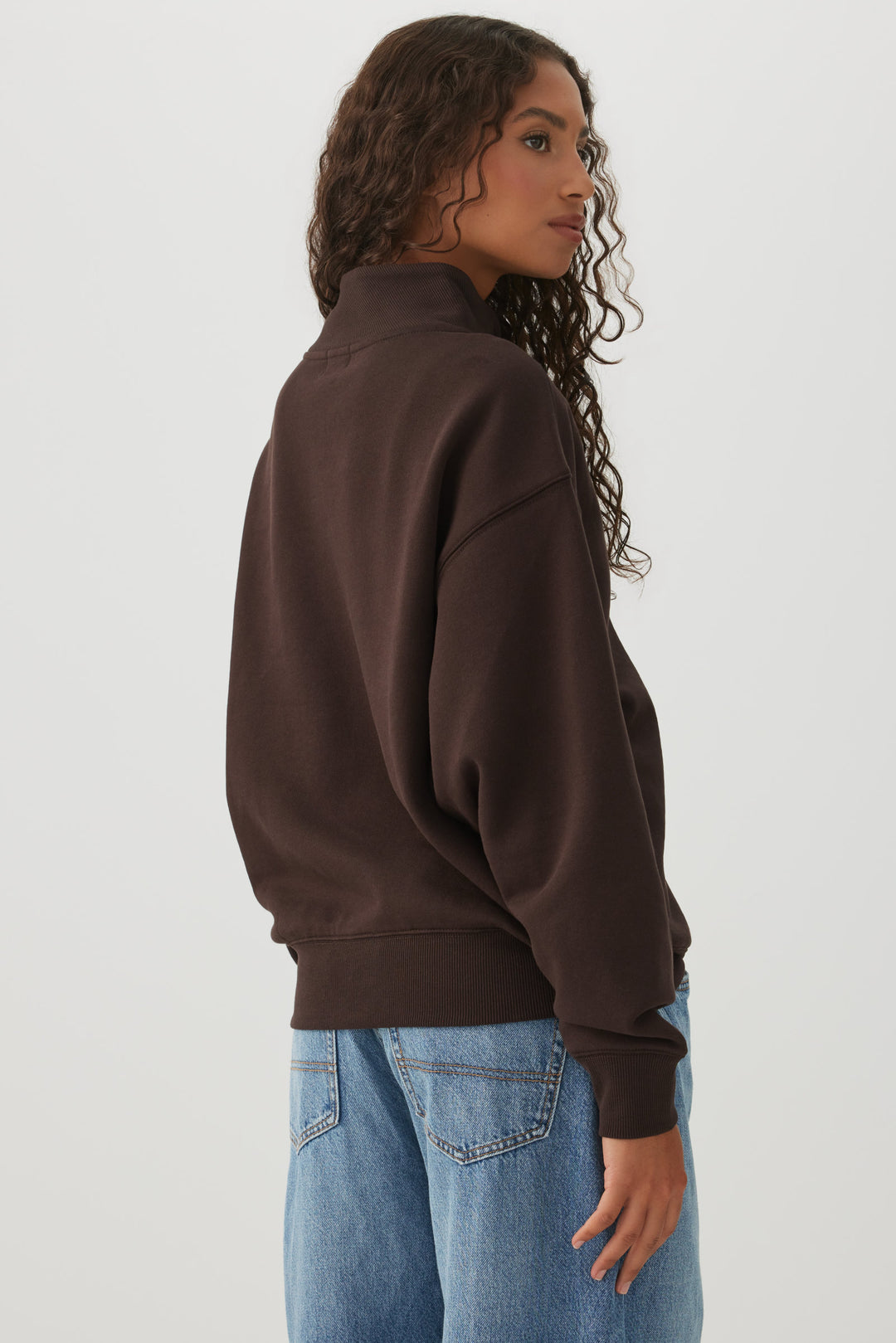 MADESOFT™ Fleece Mock Neck Sweatshirt