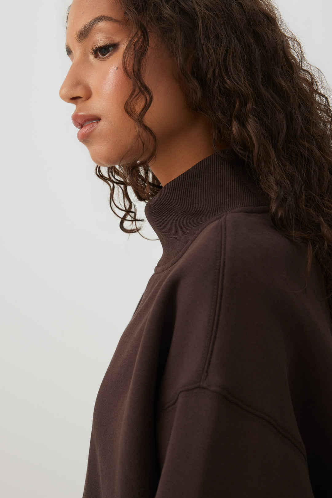 MADESOFT™ Fleece Mock Neck Sweatshirt