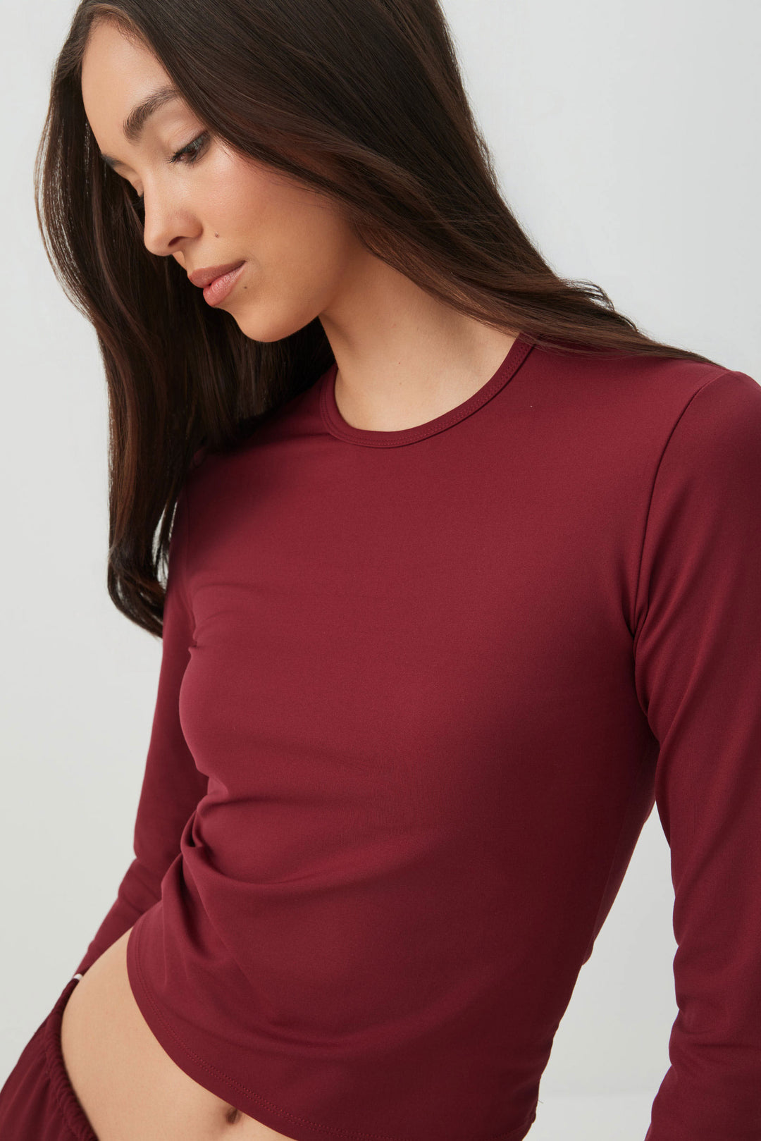 Super Soft Long Sleeve Crop T-Shirt