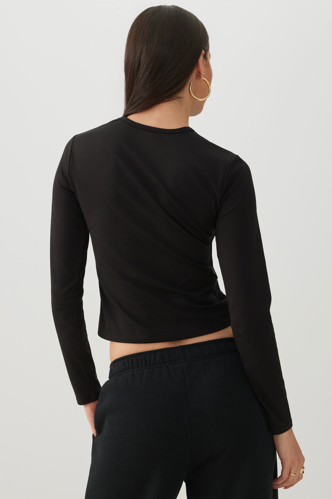 Super Soft Long Sleeve Crop T-Shirt