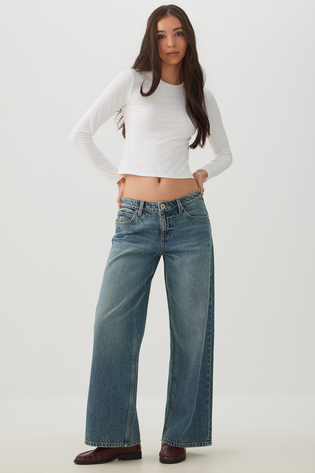 Super Soft Long Sleeve Crop T-Shirt