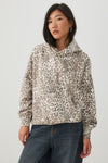 Leopard Print Relaxed Hoodie