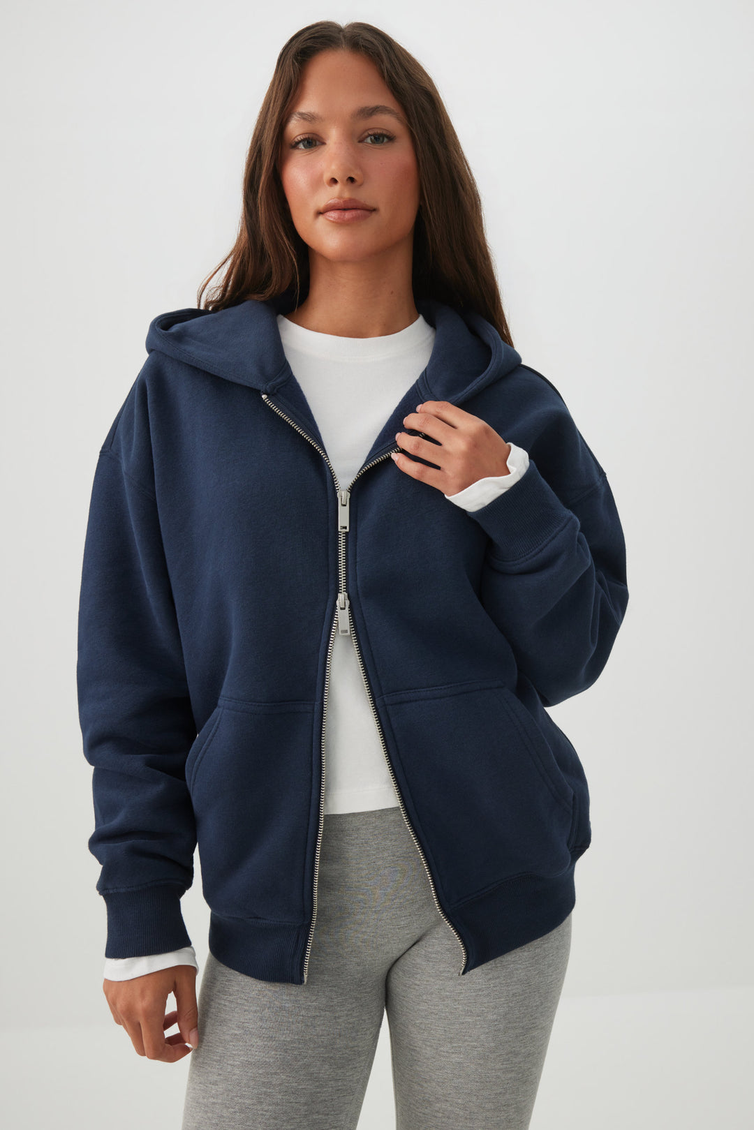 MADESOFT™ Fleece 2 Way Zip Hoodie