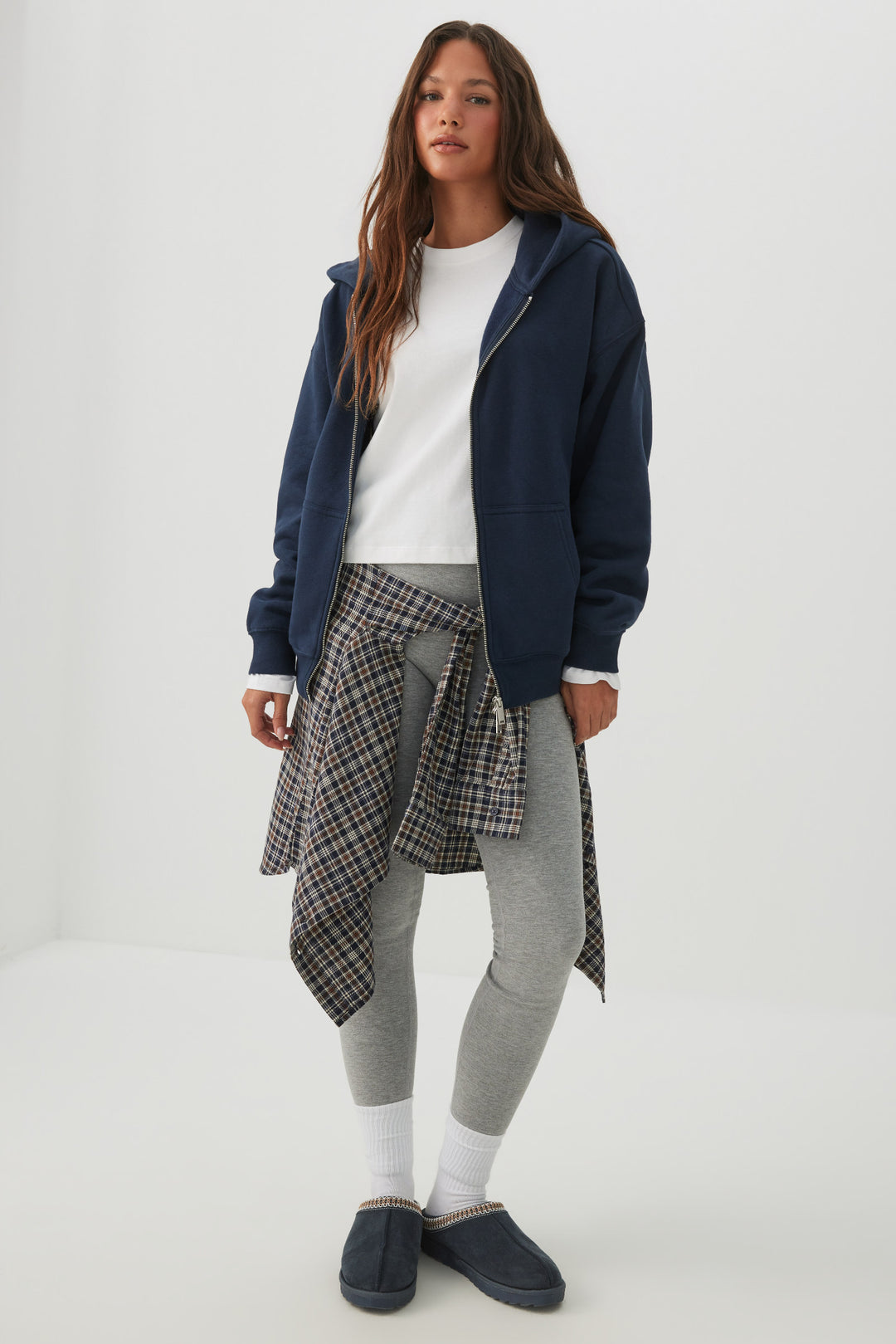 MADESOFT™ Fleece 2 Way Zip Hoodie