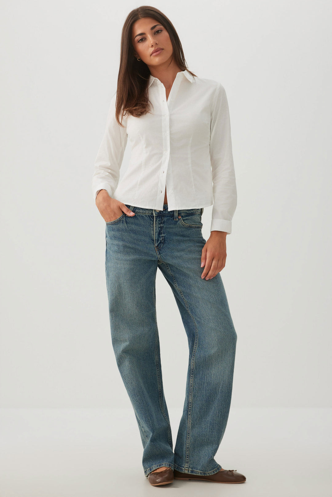 The Era Fit Mid Rise Straight Jean