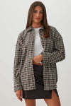 Chemise ample à carreaux