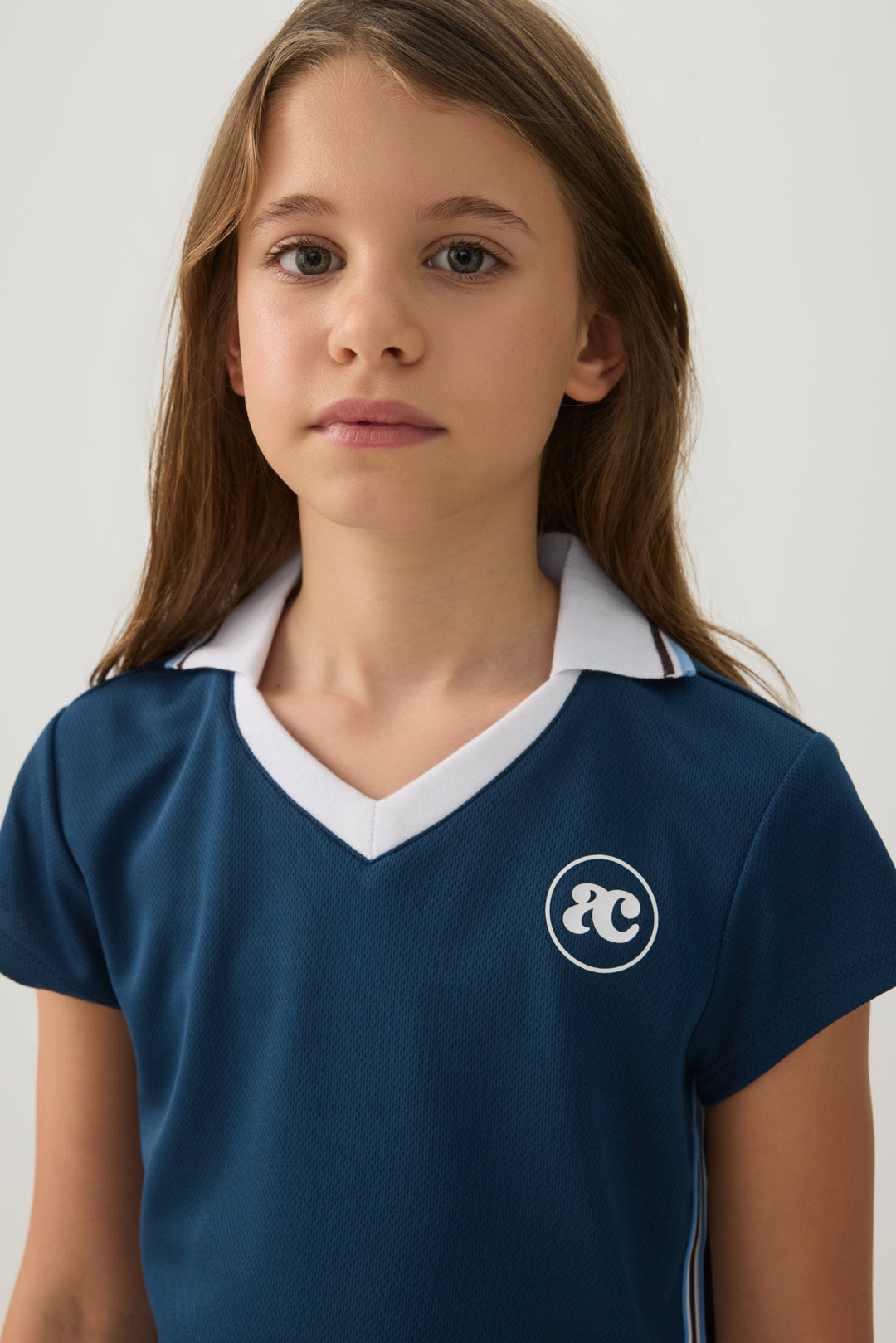 Contrast Collar Jersey Top