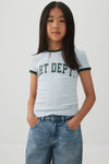 Striped Rib Ringer T-Shirt