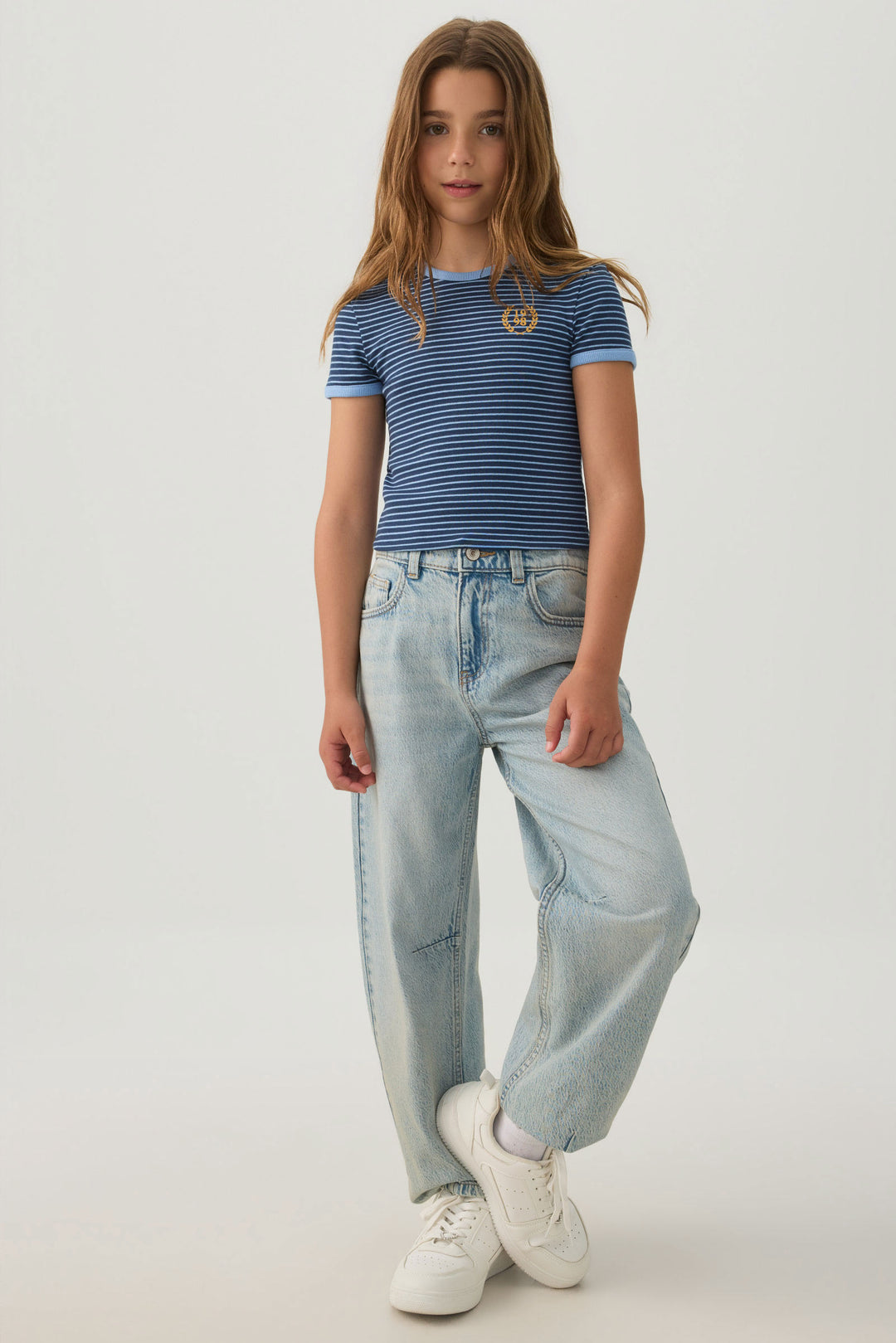 Striped Rib Ringer T-Shirt