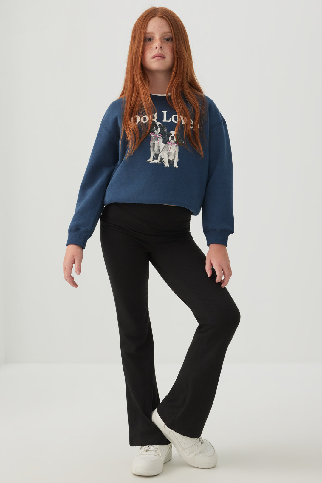 Pantalon évasé en coton