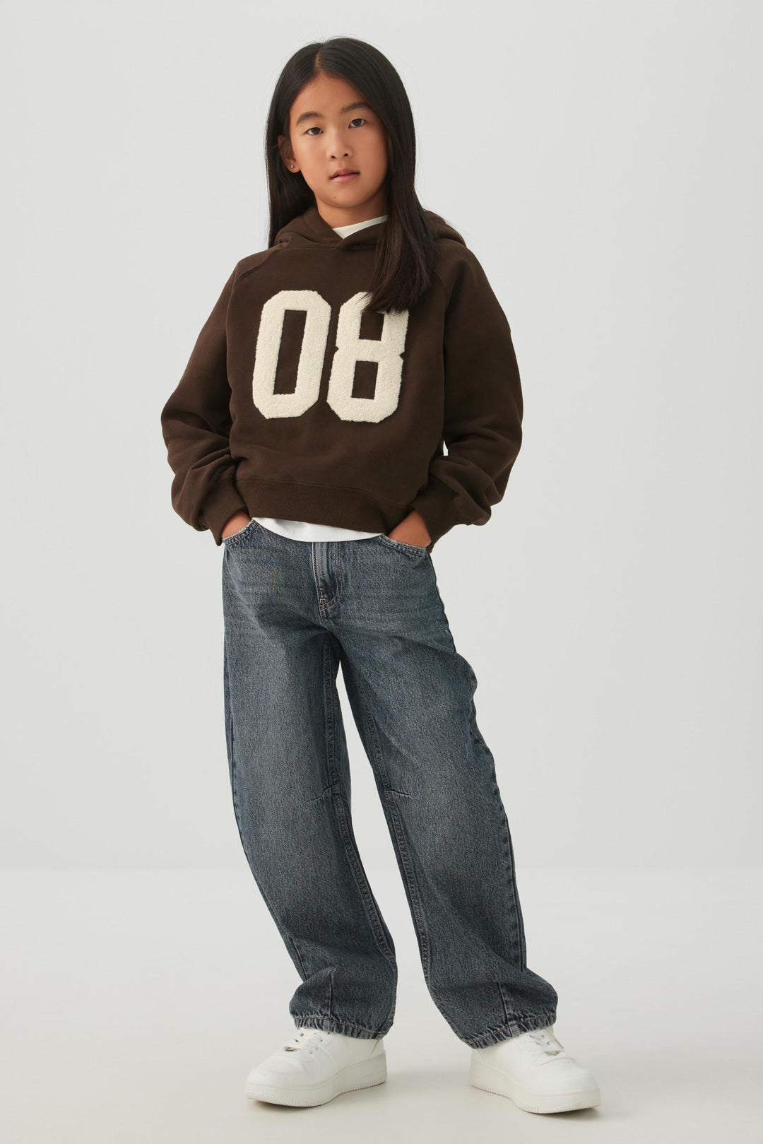 MADESOFT™ Fleece Cropped Graphic Hoodie