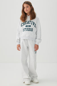 MADESOFT™ Fleece Graphic Wide Leg Pants