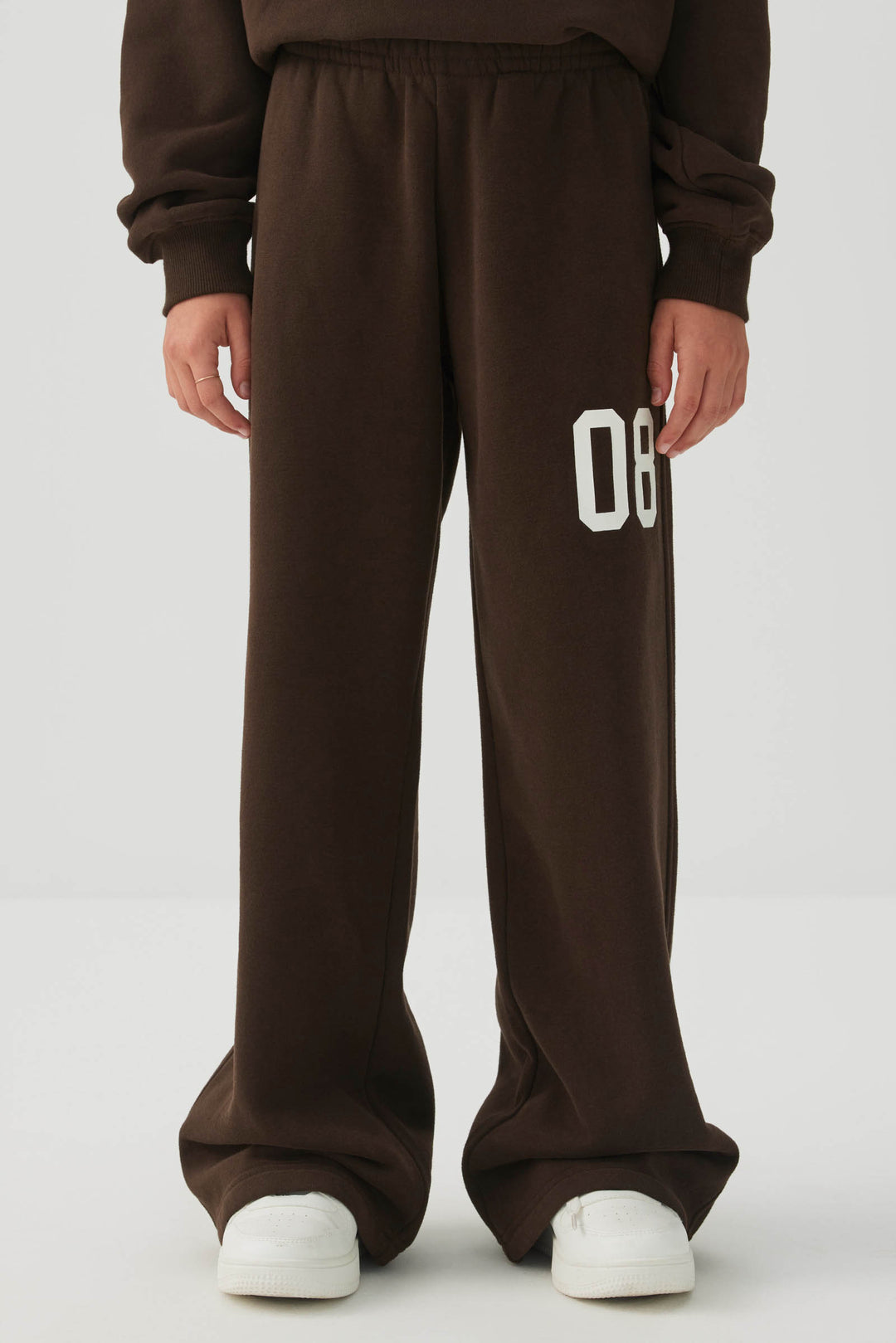 MADESOFT™ Fleece Graphic Wide Leg Pants