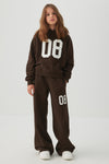 MADESOFT™ Fleece Graphic Wide Leg Pants