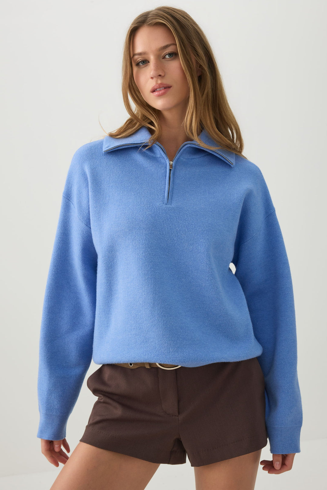 Half Zip Polo Sweater