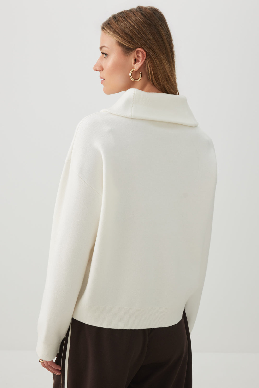 Half Zip Polo Sweater