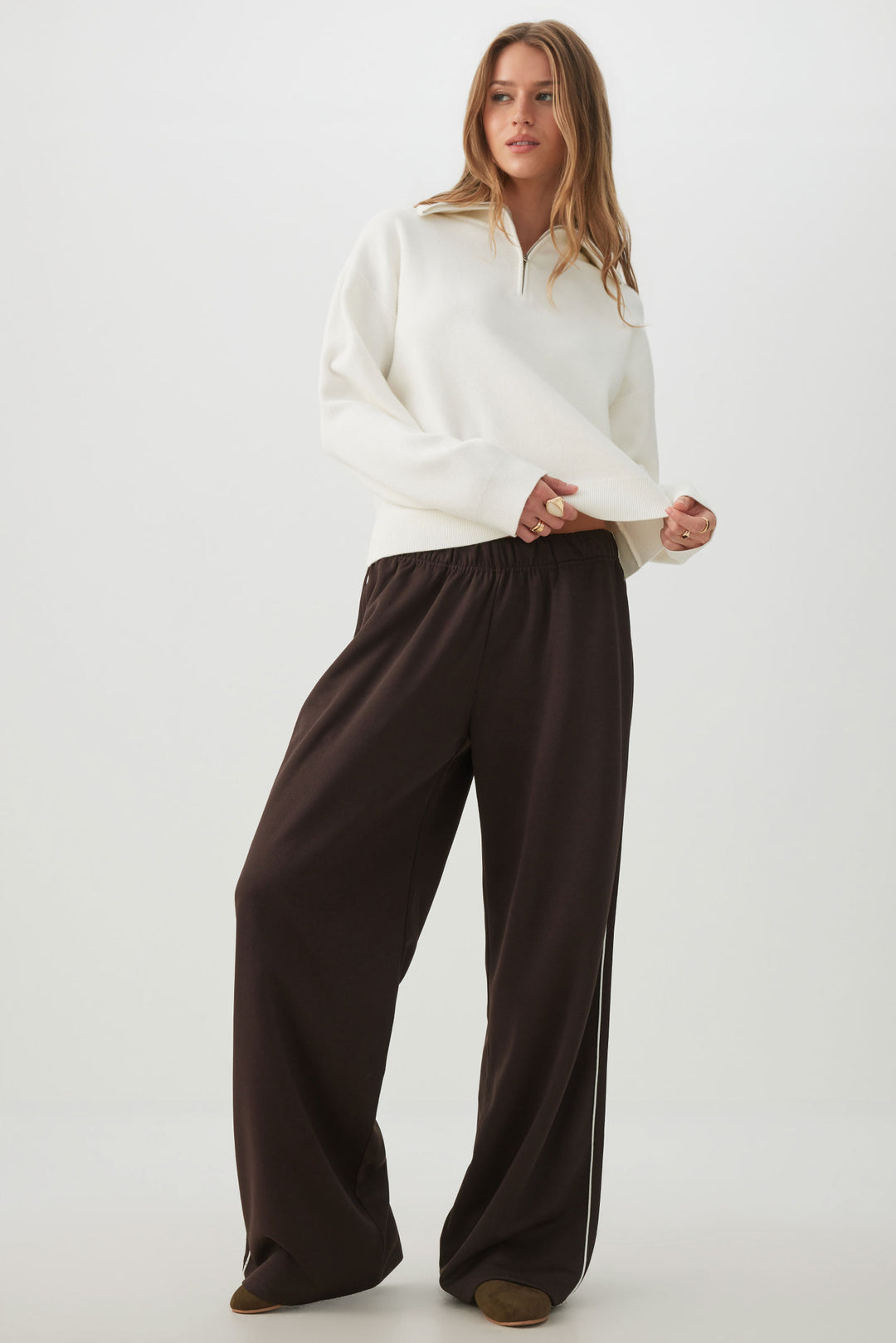 Half Zip Polo Sweater