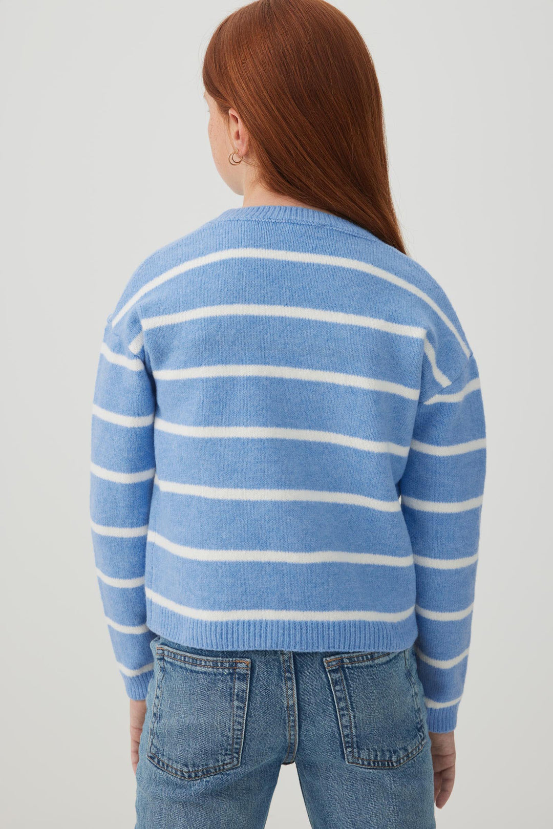 Striped Boxy Cardigan