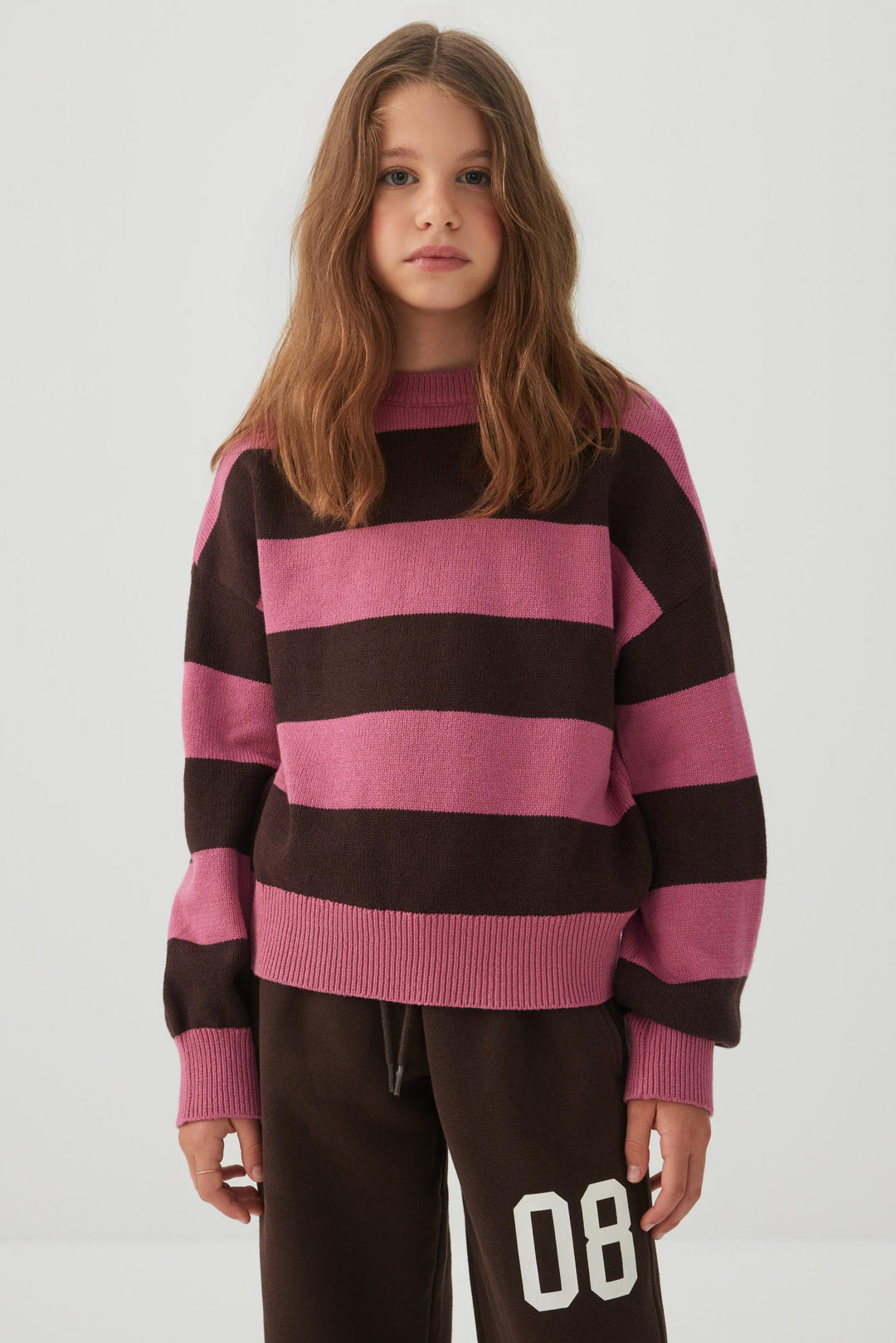 Striped Crew Neck Sweater