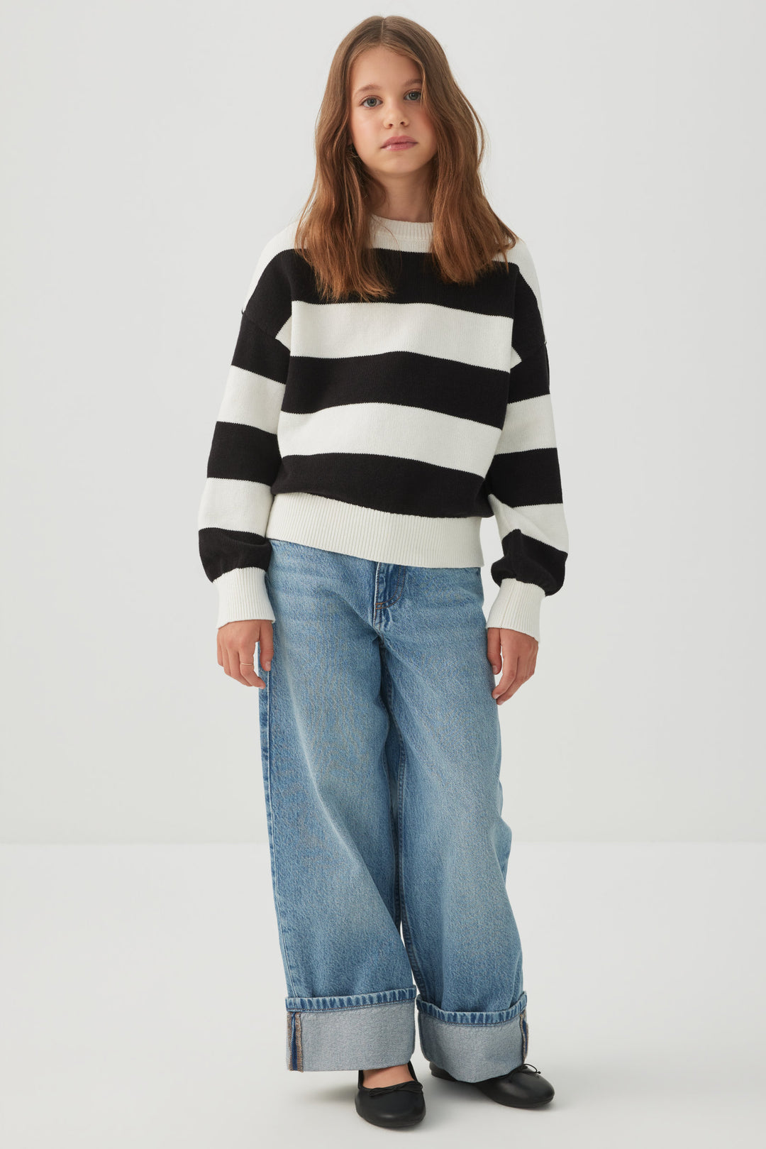 Striped Crew Neck Sweater
