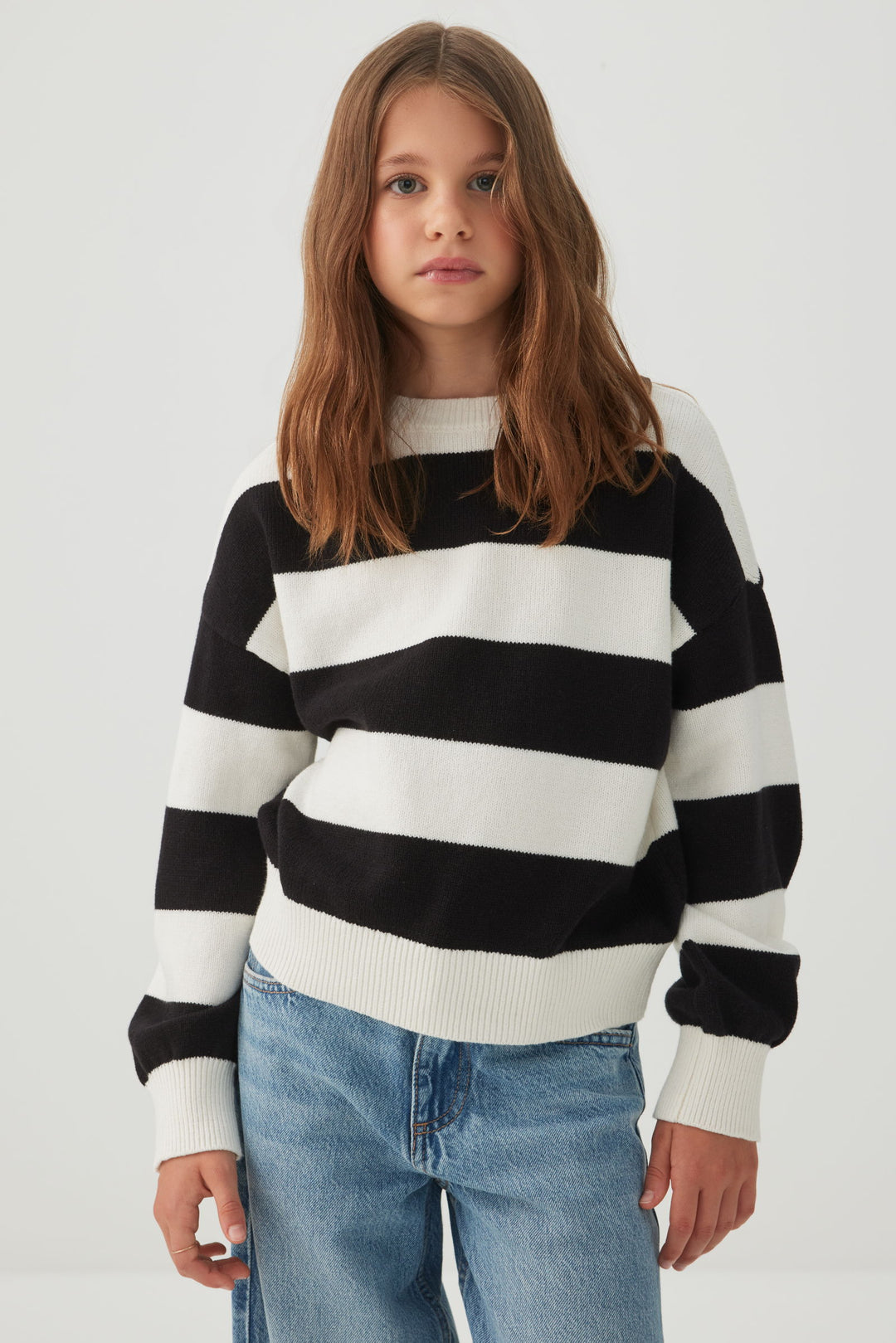 Striped Crew Neck Sweater