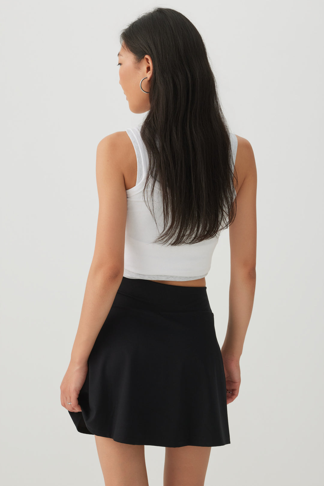 Mini-jupe en tricot avec short intégré