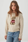 Chandail jacquard à motif de chien