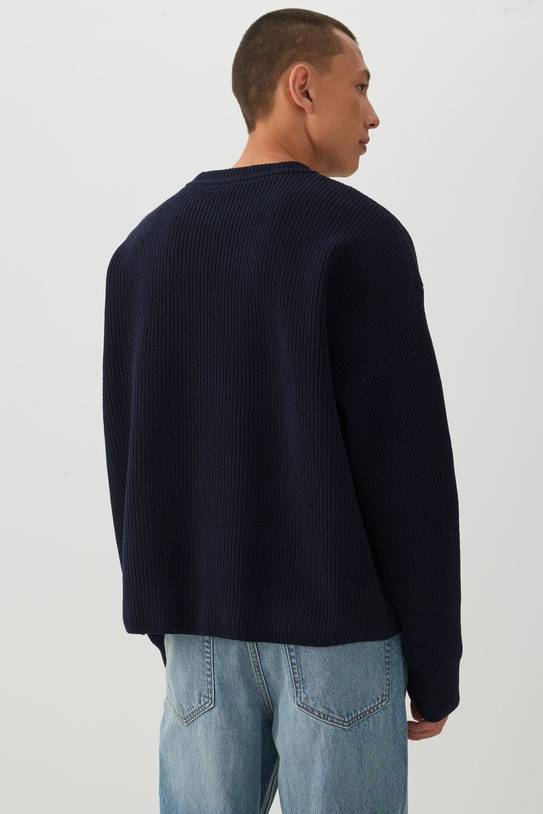 Boxy Chenille Knit Sweater