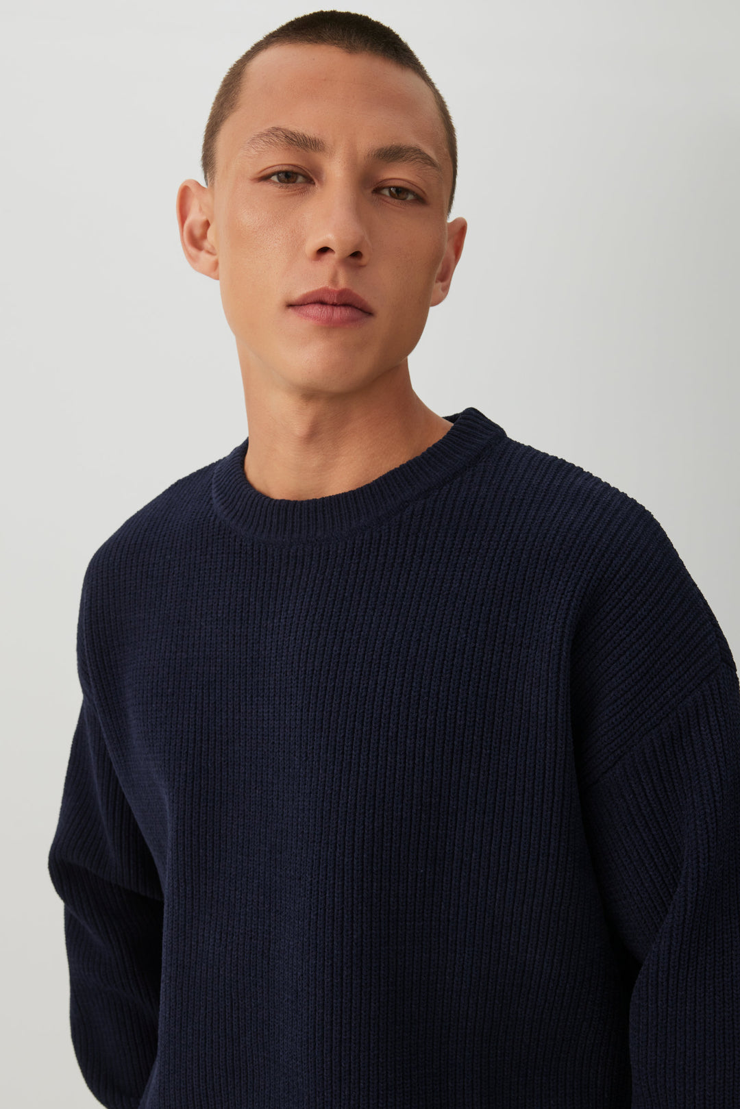 Boxy Chenille Knit Sweater