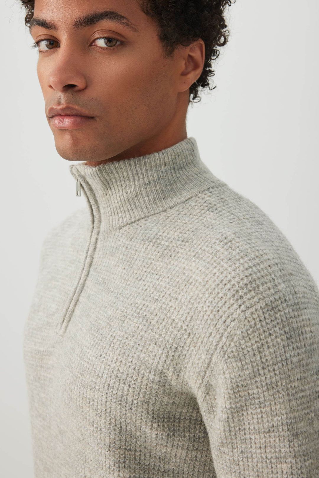 Super Soft Quarter Zip Sweater