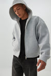 Double Knit Zip Up Hoodie