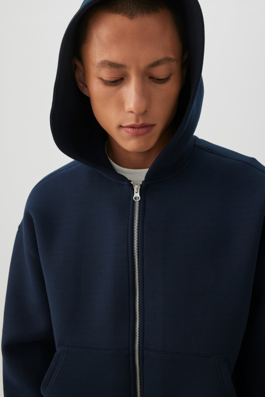 Veste à capuchon en maille double