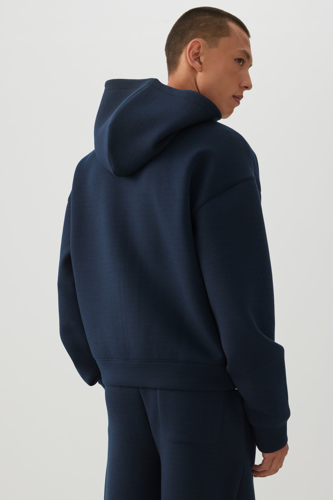 Veste à capuchon en maille double