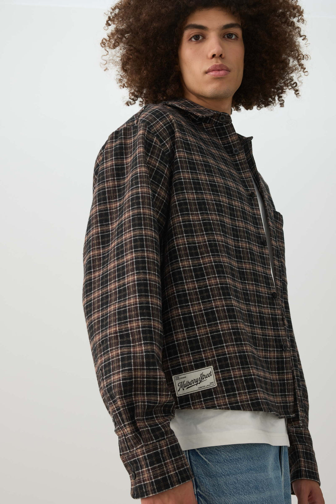 Chemise à carreaux ample