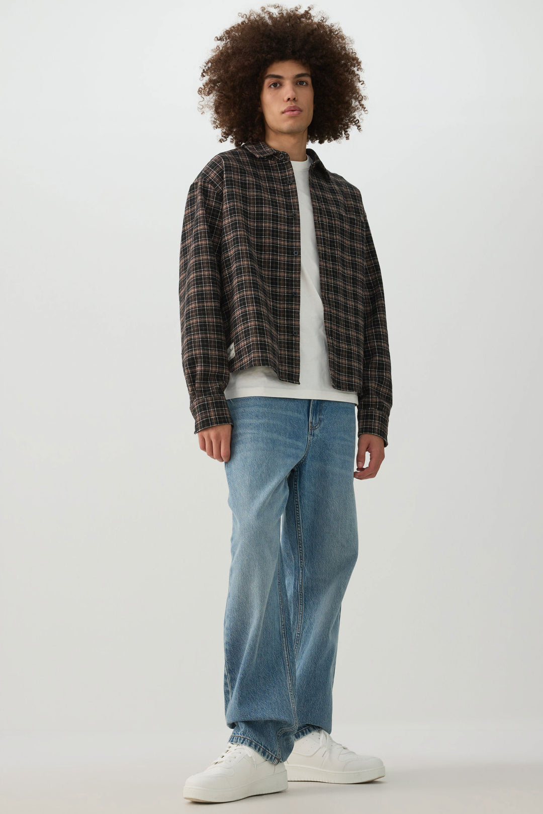 Chemise à carreaux ample