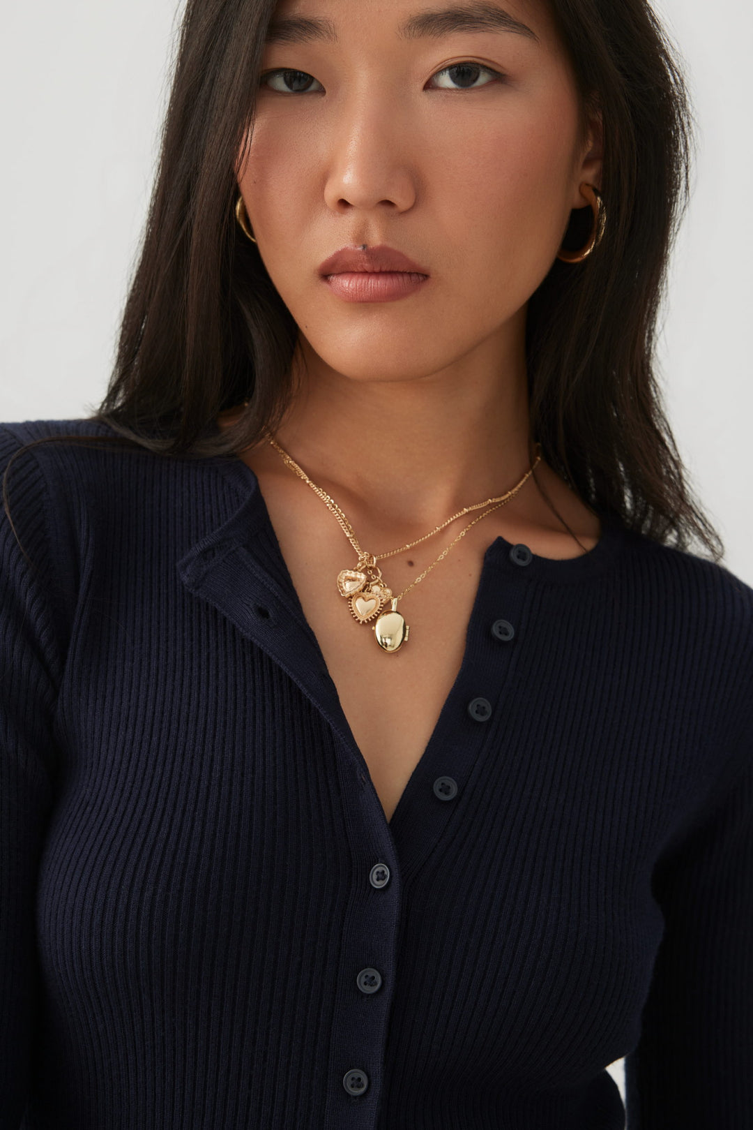 Fitted Ribbed Cardigan