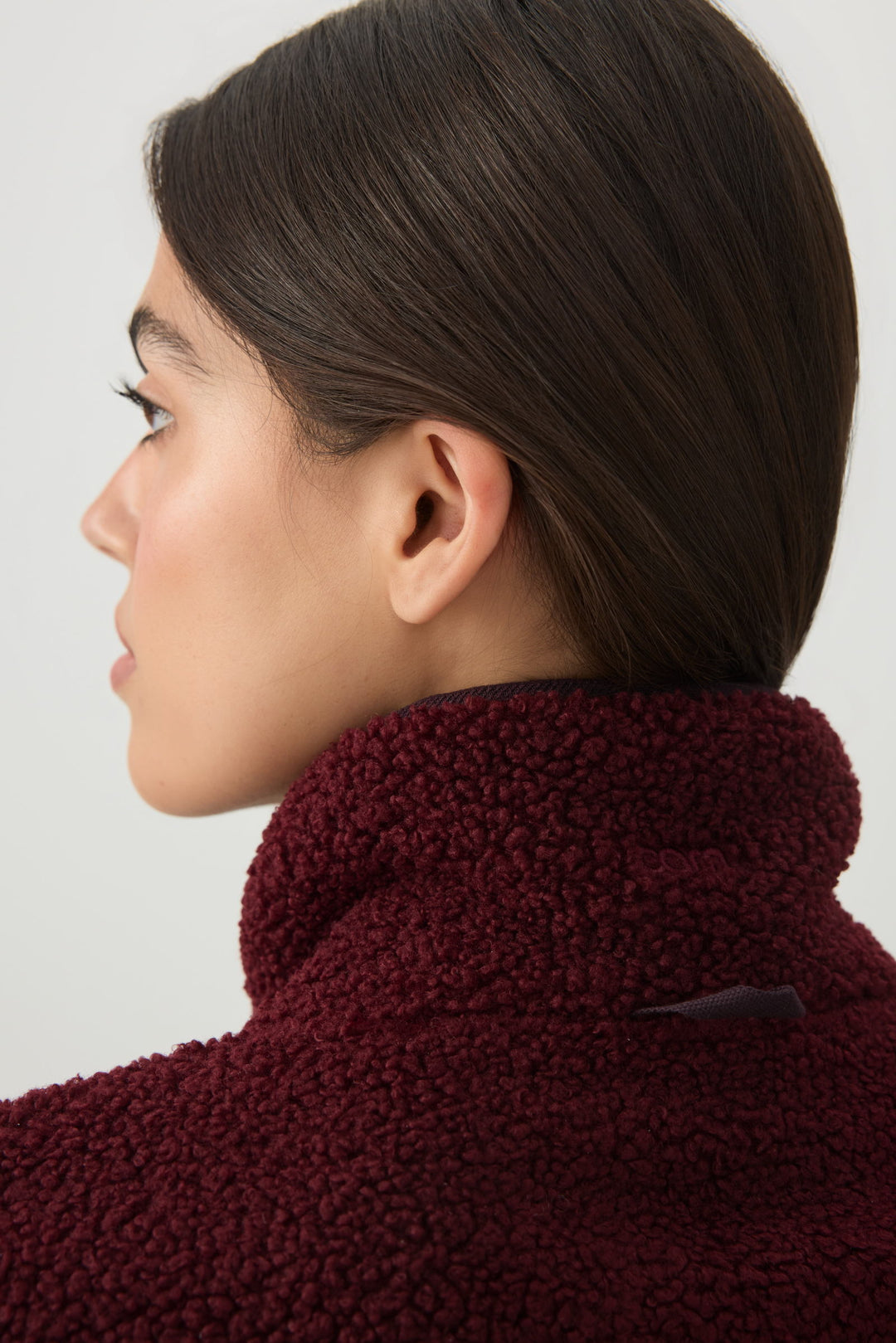 Manteau à glissière 3/4 en sherpa camactive™ 