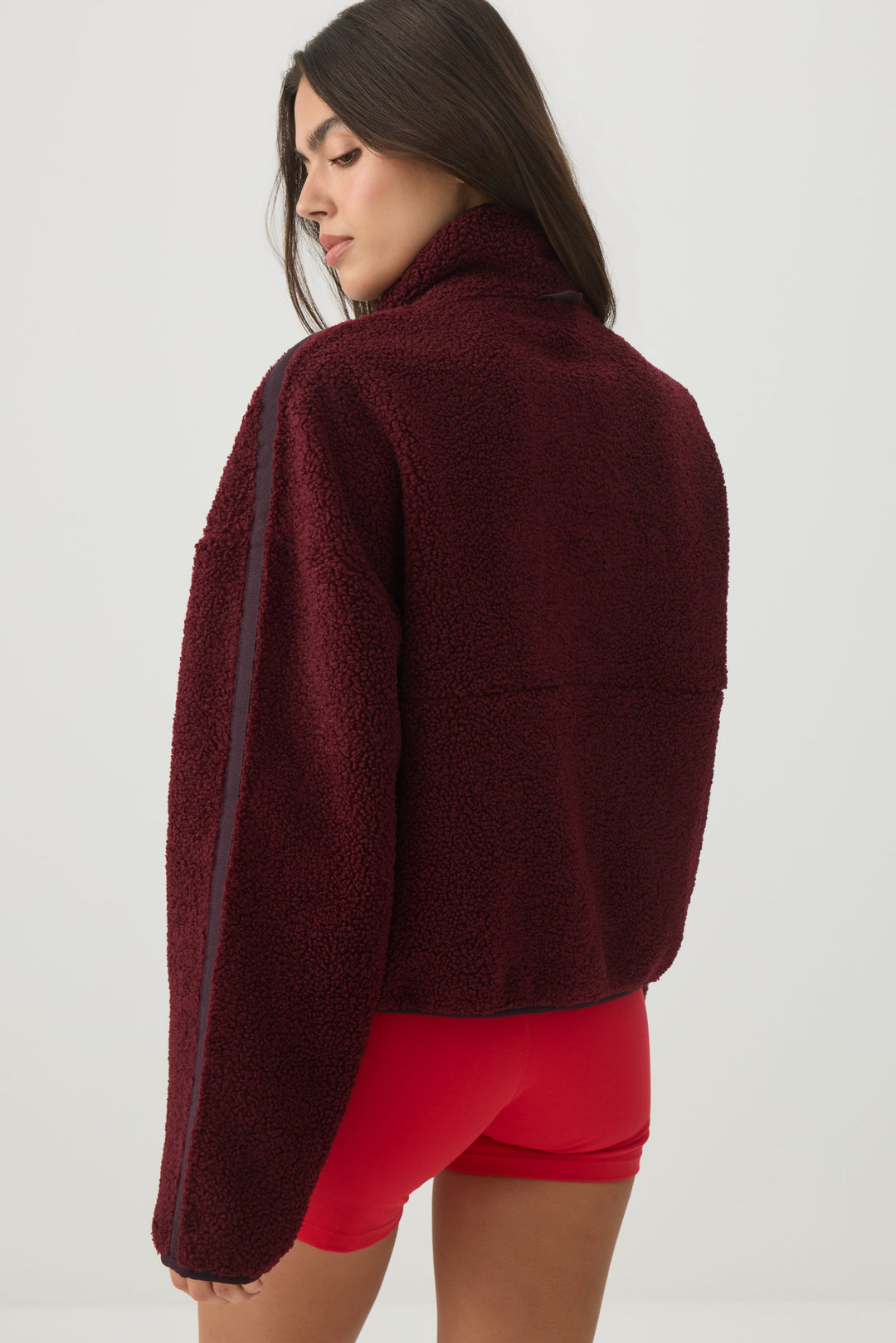 Manteau à glissière 3/4 en sherpa camactive™ 