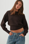 MODERAKNIT™ Long Cuff Crew Neck Sweater