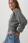 MODERAKNIT™ Long Cuff Crew Neck Sweater