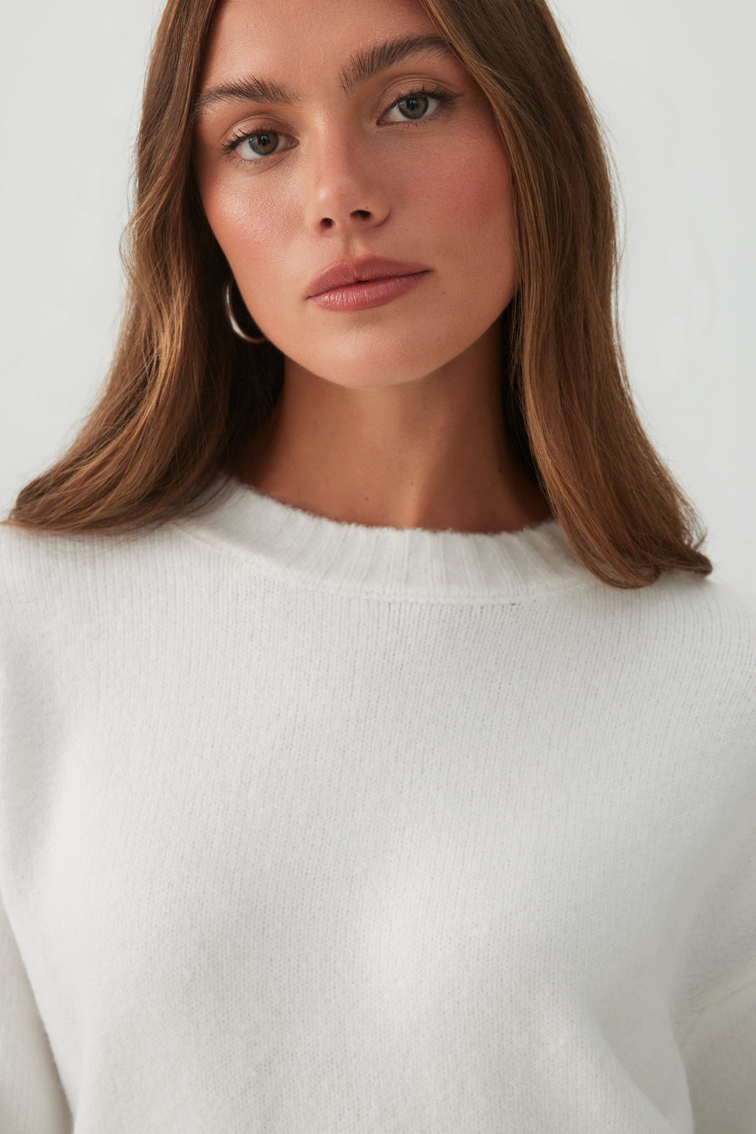 MODERAKNIT™ High Low Bubble Sweater